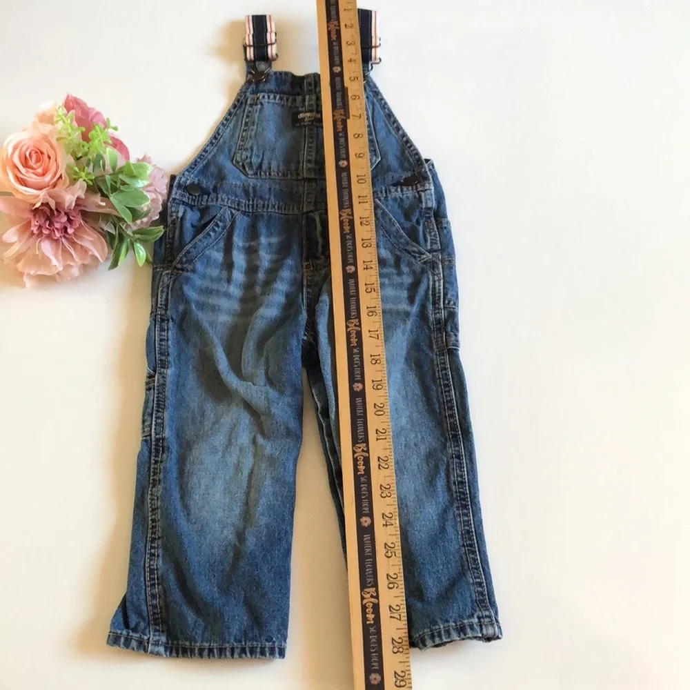 Oshkosh denim overalls 24 month With canvas straps